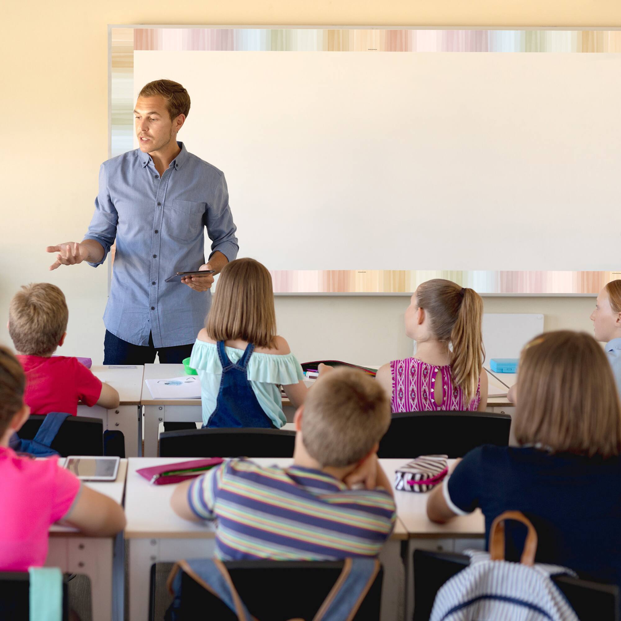Teacher Created Resources® 3" x 50ft. Cool Tones Straight Rolled Border Trim, 3ct.